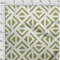 thumbnail image 3 of oneOone Cotton Silk Light Green Fabric Geometric Triangle Diy Clothing Quilting Fabric Print Fabric By Yard 42 Inch Wide, 3 of 4