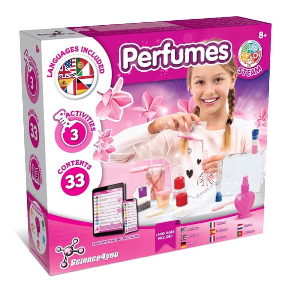 Science4you Perfume Making Kit for Girls - Perfume Maker for Kids, Girls Science to Make Your Own Perfumes, Gifts for Kids Age 8 