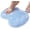 Blue, variant on Shower Foot & Back Scrubber, Silicone Shower Foot Scrubber Mat with Wall-Mounted Suction Cups, Multi-Surface Silicone Bath Mat for Exfoliating and Massaging in Shower or Bathtub