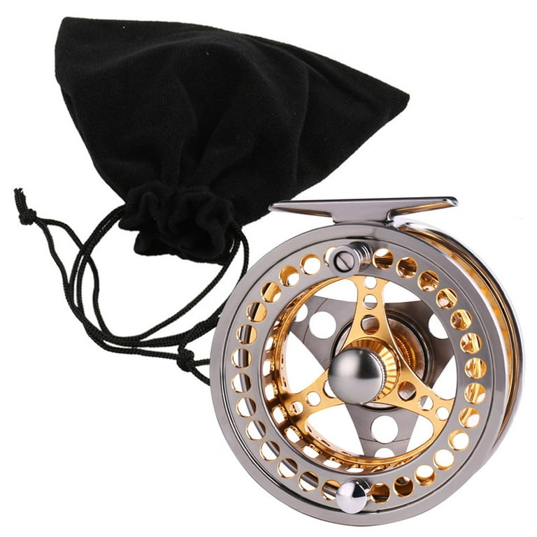 Sougayilang Fly Fishing Reel Large Arbor 2+1BB with CNC-Machined Stainless Steel 5/6 7/8, Size: 5/6 Reel