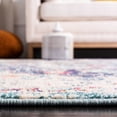 thumbnail image 5 of SAFAVIEH Madison Joandra Vintage Floral Area Rug, Black/Teal, 6'7" x 6'7" Square, 5 of 8