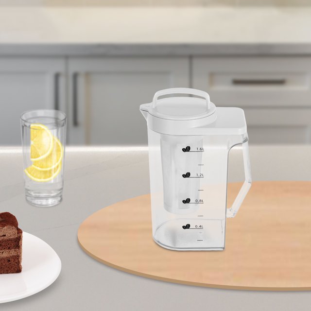 FONDOTIN Modern Style Cold Brew Coffee Pitcher Transparent Nylon Material 1Pcs for Kitchen Appliance