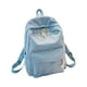 thumbnail image 2 of Qarigey de terciopelo, forro de poliéster de Color sólido, cremallera fácil de combinar, escolar universitaria para Mochilas Azul claro, 2 of 6