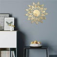 thumbnail image 3 of Bearachild Sun Flower Mirror Etiqueta de la pared Pegatinas Decoración Calcomanía Sala de estar Decoración del hogar Negro, 3 of 6