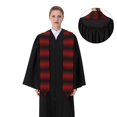 thumbnail image 4 of Fotbe Red Geometric Printed Class of 2024 Graduation Stole, 4 of 7