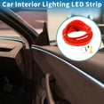 thumbnail image 2 of Cuerda de luz LED EL de 5m Unique Bargains, tira de luz de neón flexible para iluminación interior de automóviles, controlador de cableado (12v) rojo, 2 of 7