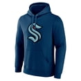 thumbnail image 2 of Men's Deep Sea Blue Seattle Kraken Primary Logo Pullover Hoodie, 2 of 3