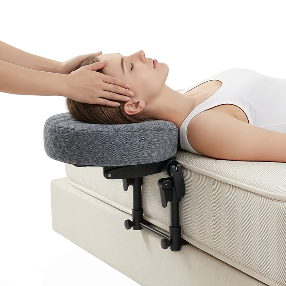 Massage Headrest for Bed, Massage Face Cradle at Home, Adjustable 18" Height Massage Head Holder for Sleeping Mattress, Comfortable Face Down Pillow After Eye Surgery