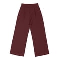 thumbnail image 3 of WILLBEST Pantalones Casuales para Mujer: Pantalones de Vestir de Cintura Alta, Anchos, para Trabajo, Negocios, con Bolsillos para Uso Diario. Mediana, 3 of 4