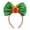 Green, variant on Christmas Headband for Kids Sequined Bow Headdress Party Decoration Red Large Bow Tie Holiday Hair Accessory Golden