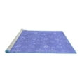 thumbnail image 2 of Ahgly Company Machine Washable Indoor Rectangle Oriental Blue Traditional Area Rugs, 4' x 6', 2 of 4