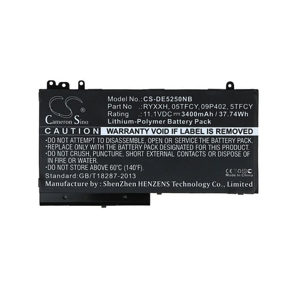 3400mAh 451-BBUK JY8D6 954DF 451-BBUM 5TFCY 451-BBUL O5TFCY P25S001 05TFCY YD8XC RDRH9 NCVW8 Battery for DELL Lattitude E5470 La