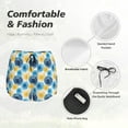 thumbnail image 4 of Pofeuu Circular Print Women's Athletic Shorts Running Workout Shorts Tummy Control Quick Dry Gym Shorts with Pockets Double layer sports shorts-Medium, 4 of 7