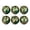 A2 - Green, variant on Aurorax Shatterproof Christmas Ball Ornaments Set,6 Pack Christmas Tree Ornaments Balls Set,Green Floral Green Plastic Christmas Decorations for Home Indoor Xmas Tree