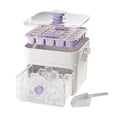 thumbnail image 1 of YWIYIUD 1PC Practical 25 IceMaker Compact Double Layer IceCube Tray with Lid PullOut Ice Drawer with Portable Handle for Home Hotel Cafe and Restaurant, 1 of 8