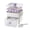 D, variant on Compact Ice Cube Tray with Lid and Bin, Mini Press-Type Ice Maker for Freezer, Space-Saving Small Ice Bucket with Tongs for RV, Office, Mini Fridge & Water Bottles, BPA-Free