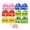 12pcs, variant on Cute Fruit Monster Pop Up Sticky Notes Dispenser Transparent Translucent Magic Stationery Index Tabs Clear Reusable Office Memo Pull Out Separator Puzzle Activity Study Book Tomato Box