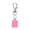 Round lip gloss keyc-Pink, variant on Lip Balm Keychain Caps Fashionable Key Holder Functional Key Jewelry Silicone Texture Perfect for Women and Girls