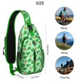 thumbnail image 4 of Crossbody Sling Backpack for Women Men Kawaii Avocado Shoulder Sling Crossbody Casual Chest Bag for Travel Sports Running Hiking, 4 of 5