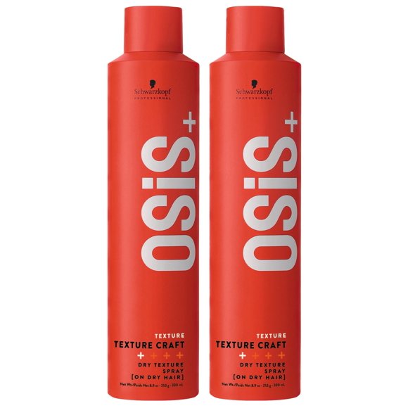 Spray voluminizador de textura seca OSIS+ Texture Craft 270 ml (paquete de 2)