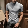 thumbnail image 2 of adviicd Mens Golf Shirts Short Sleeve Men's Golf Polo Shirts Short Sleeve Moisture Wicking Casual Dress Collared T Shirts Grey,XXL, 2 of 4
