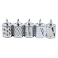 Manual Rotary Cheese Grater Vegetable Slicer Nut Grinder W/ 5 Blades