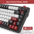 thumbnail image 5 of MageGee 75% Mechanical Gaming Keyboard, Compact Blue Backlit Wired Gaming Keyboards EVA Foam, Knob Control, 5 of 8