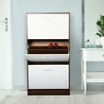 thumbnail image 1 of CAP LIVING 3 Tier Drawer Modern Shoe Storage Cabinet Organizer, 1 of 5