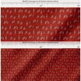 thumbnail image 2 of Soimoi Red Cotton Voile Fabric Notes Musical Instrument Print Sewing Fabric Yard 56 Inch Wide, 2 of 7