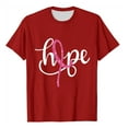 thumbnail image 4 of Abomasnow Breast Cancer Shirts for Women Pink Ribbon Graphics Cure Cancer Awareness Tee Inspirational Christian Faith Short Sleeve Tops, 4 of 4