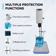 LAB FISH Laboratory Electric Overhead Stirrer with Digital Display OSC-10L