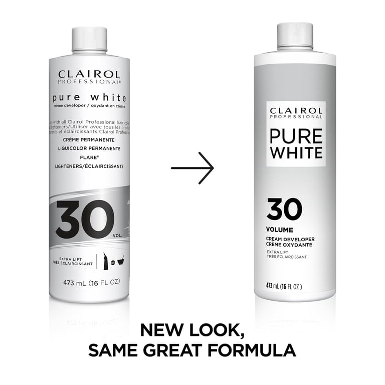 Clairol Professional Pure White Creme Developer, Permanent