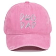 thumbnail image 4 of Mens Hat "DOG DAD" Embroidery Baseball Cap Adjustable Washed Casual Cap for Outdoor Walking and Daily, 4 of 4
