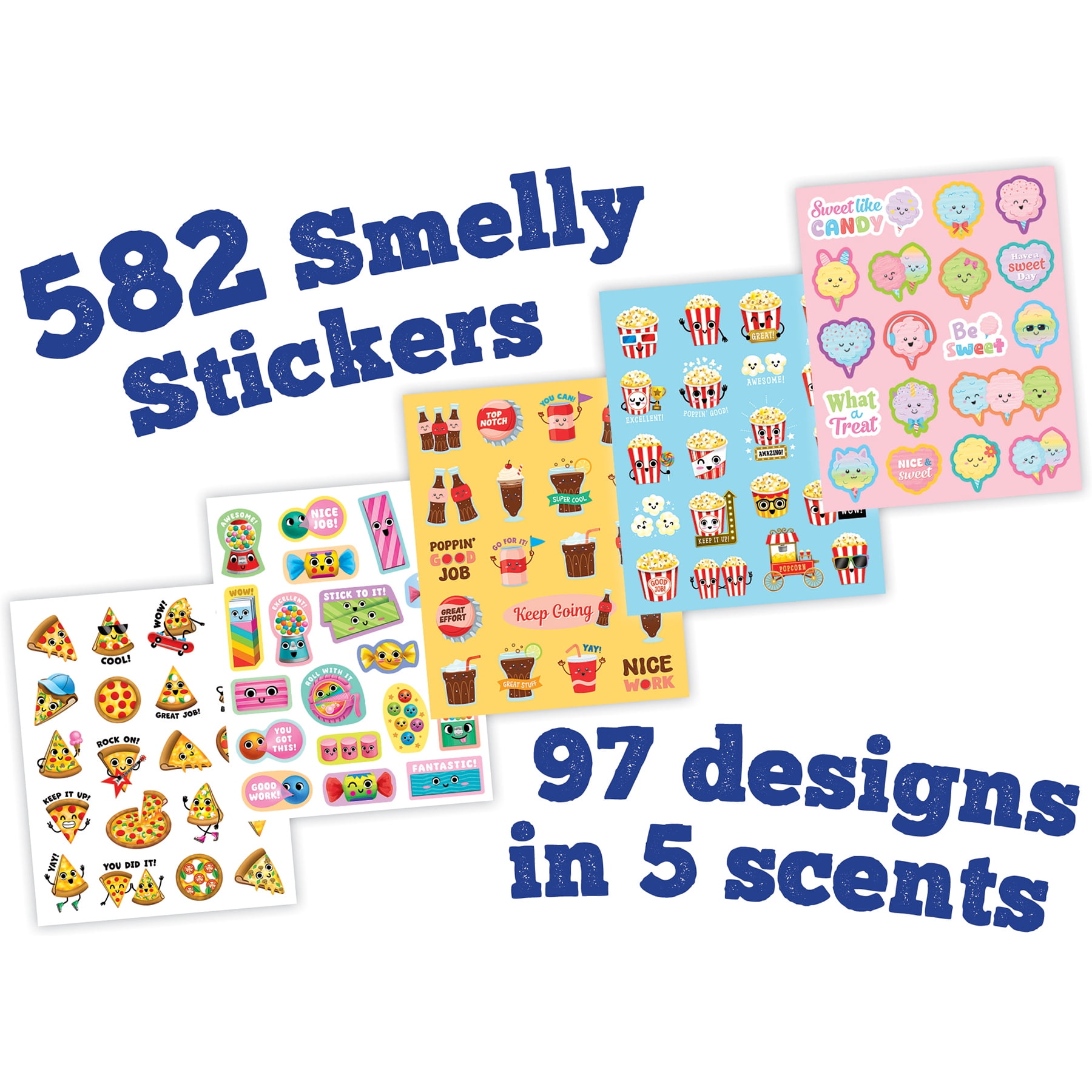 Teacher Created Resources Fun Fair Smelly Stickers, 582 Stickers
