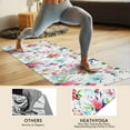 thumbnail image 4 of Pioneer Flower Floral Print Pattern Hot Yoga Mat Towel Non Slip for Hot Yoga - Quick-Drying Yoga Mat Cover with 4 Corner Pockets with Travel Bag - Hot Yoga Towel Non Slip 74"x26", 4 of 6