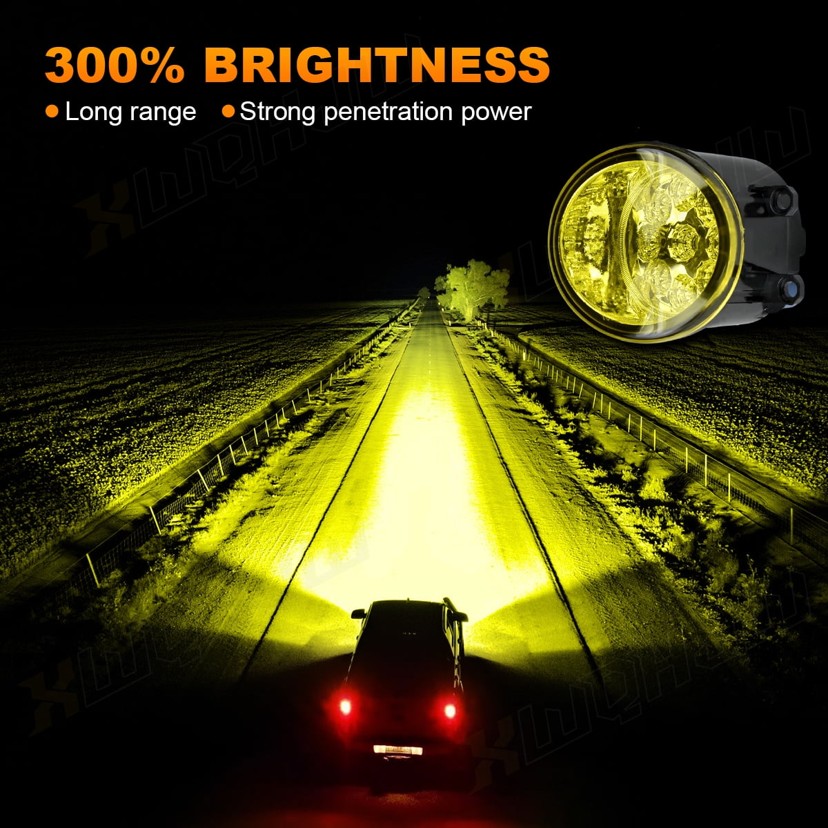 Pair Fog Lights LED Bumper Driving Lamp Assembly For TOYOTA 4RUNNER 2010-2013