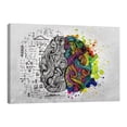 thumbnail image 1 of Cuadro Decorativo Esquema Cerebro Colores Canvas Revolution  Cuadro 90 x 60 cm, 1 of 5