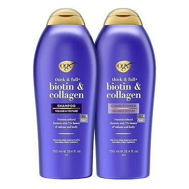 2 pack OGX Thick & Full   Biotin & Collagen Shampoo & Conditioner 25.4oz each