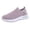 Purple, variant on Women's Orthopedic Walking Shoes 2026 Arch Support Antiskid Slip on Running Shoes Breathable Mesh Knit Sneakers Black Size 9