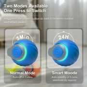 Risehigh Cat Toys for Indoor Cat Toy Smart Interactive Cat Toy Ball Rechargeable Two Speed Adjustment for Bored Indoor Adult Cats 2 Packs(Blue+Orange)