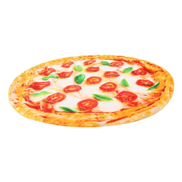 Suave lavable simulación Pizza cálido mantener perro gato manta mascotas dormir descanso Mat PadPizza manta L