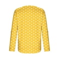 thumbnail image 7 of Women's Long Sleeve Tops 2026 Trendy Polka Dot V Neck Pullover Shirts Spring Causal Loose Fit Tunic Dressy Blouse, 7 of 7