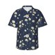 thumbnail image 1 of Balery Daisies Flowers Camisas hawaianas de manga corta para hombre, camisas playeras de corte holgado, camisas de vacaciones con botones,X-Large, 1 of 7