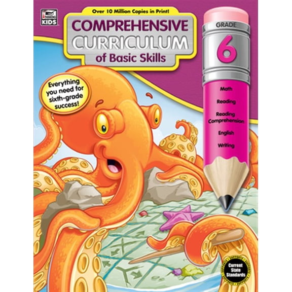 Pre-Owned Comprehensive Curriculum of Basic Skills, Grade 6 (Paperback) 9781483824154