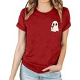 thumbnail image 5 of Jsaierl Halloween Shirts Women Funny Pumpkin Ghost Graphic Tees Going Out Crewneck T-shirt Short Sleeve Holiday Blouse Tops Halloween Gifts, 5 of 9
