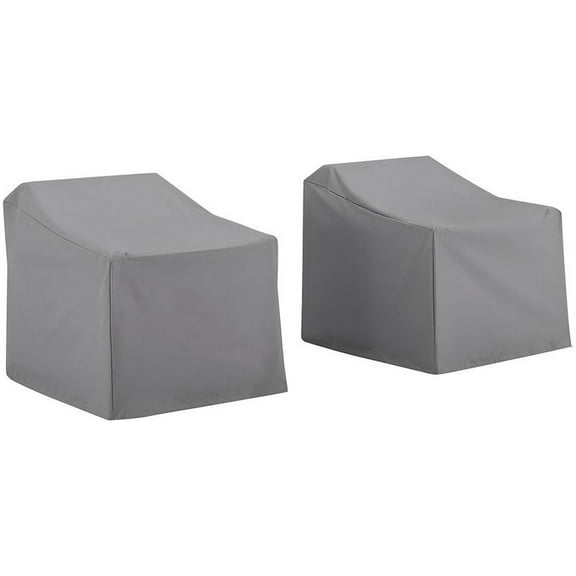 Pemberly Row Patio Chair Cover in Gray (Set of 2)