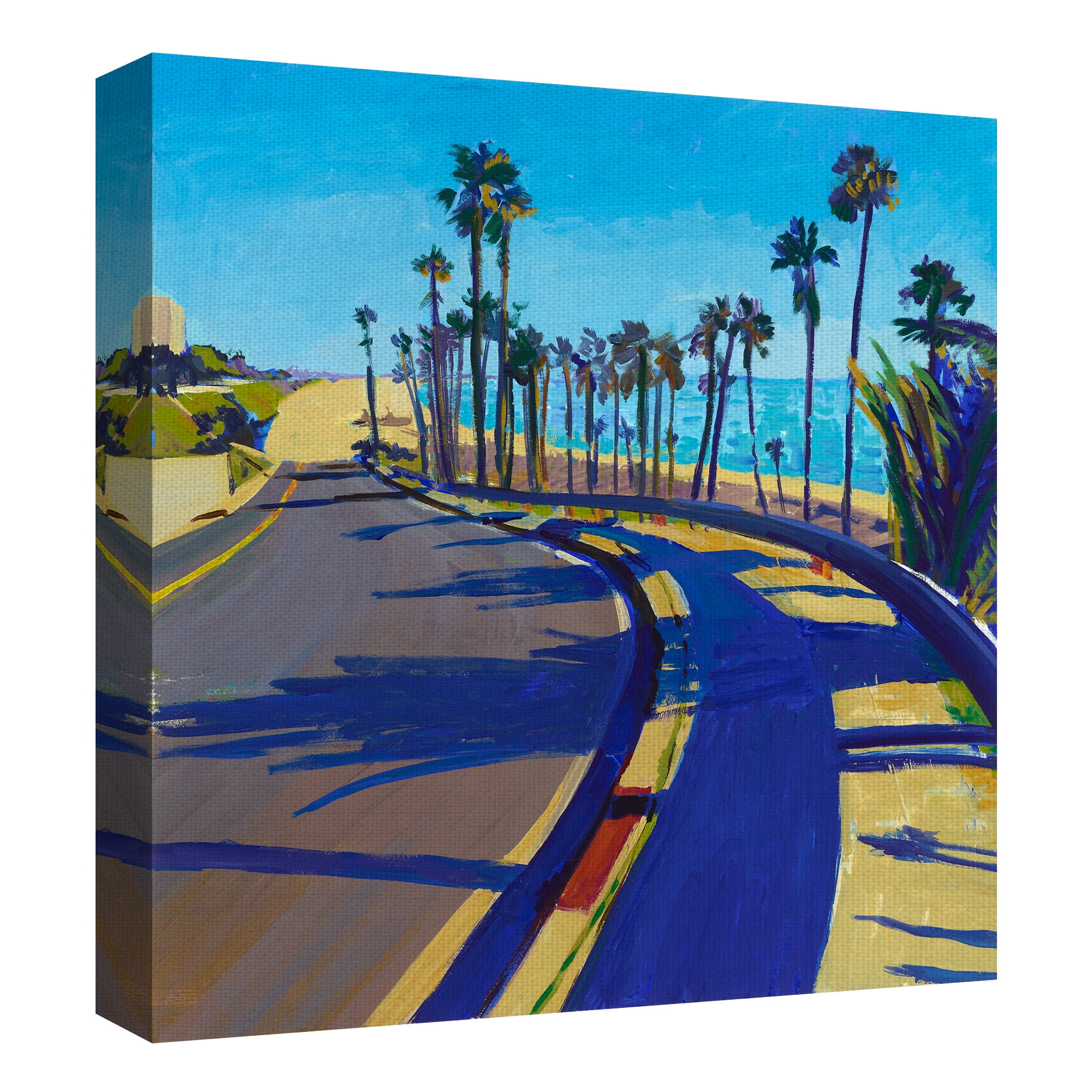 Masterpiece Art Gallery California Dreaming Coastal Road 3 by Mercedes Marin Canvas Art Print 24" x 24"