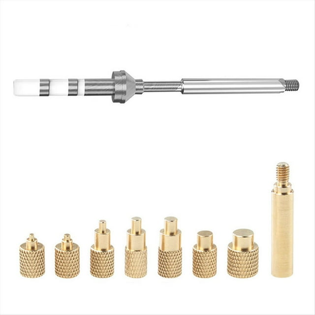 Tuerca de InsercióN TéRmica Punta de Hierro TS100 Punta de Soldador Inserto Cabeza de Rosca Interna M2-M8 InsercióN de Tuerca de InsercióN Termofusible de LatóN