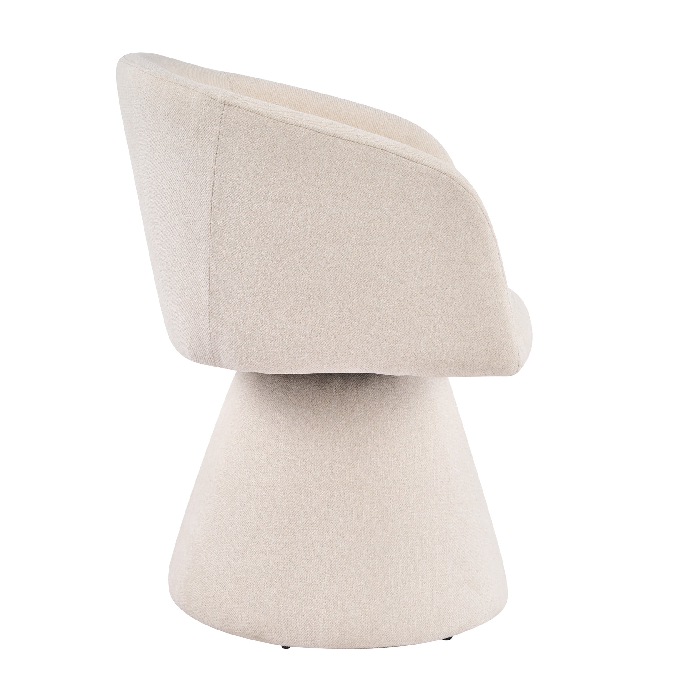 Christopher Knight Home Modern 180° Swivel Upholstered Dining Armchairs, Beige, Set of 2