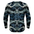 thumbnail image 4 of Awdenio Men's Blouses Summer Holiday Fashion Essential Camouflage Printing Button Casual Long Sleeve Round-Neck Blouses Shirts,Size S-5XL, 4 of 4